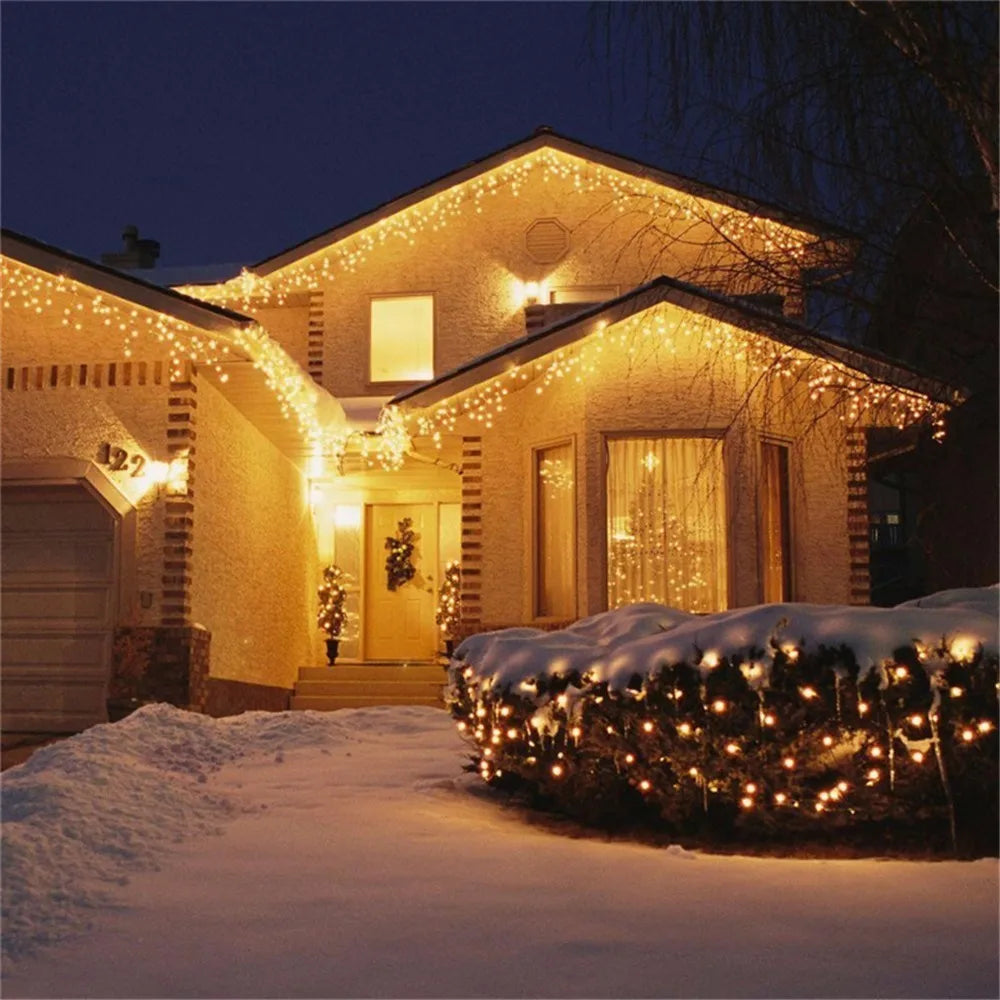 Transform Your Space with Our LED Waterfall Curtain String Lights