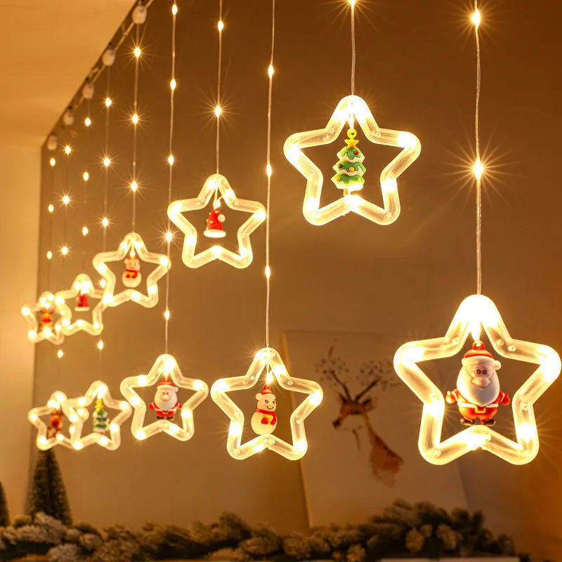 Illuminate Your Home with Enchanting Christmas Fairy Lights: Wish Ball LED Curtain Lights for the Holidays