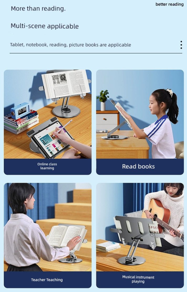 Enhance Comfort & Productivity with Our Ergonomic Laptop Stand – 360-Degree Rotate Notebook Riser