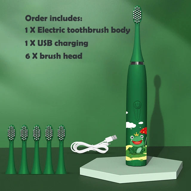 Children's Waterproof Rechargeable Sonic Toothbrush - OLM Store