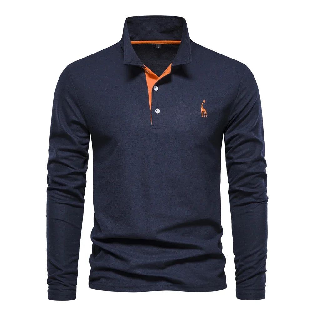Men’s Deer Embroidery Polo Shirt - OLM Store