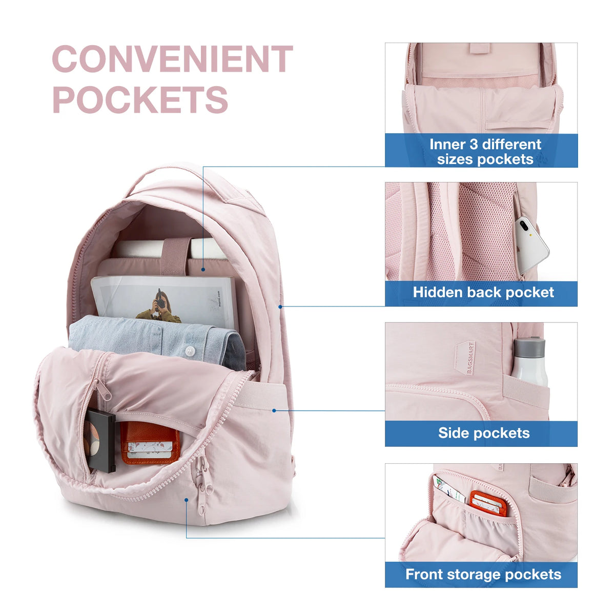 Elevate Your Everyday with the BAGSMART Women's Stylish Backpack