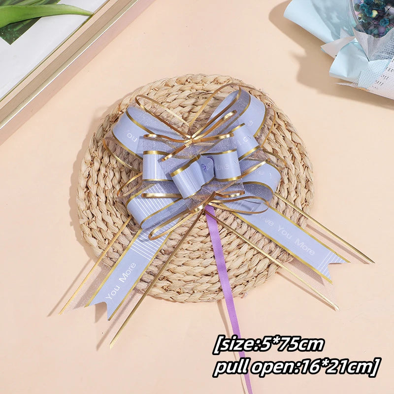 Transform Your Gifts with Large Pull Bow Ribbons – 5-50 Pieces for Beautiful Presentation