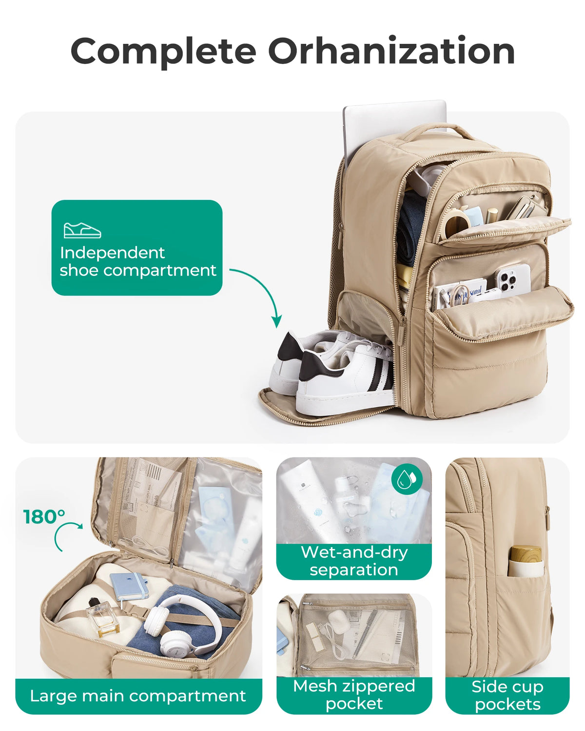 BAGSMART 35L Travel Backpack - Your Ultimate Carry-On for Effortless Journeys