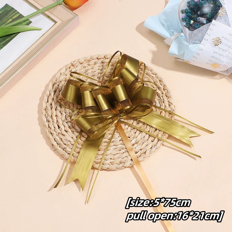 Transform Your Gifts with Large Pull Bow Ribbons – 5-50 Pieces for Beautiful Presentation
