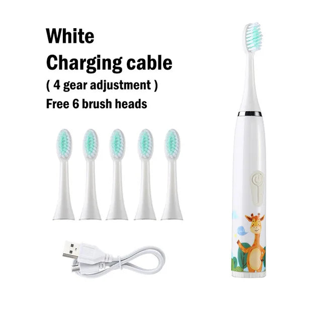 Children's Waterproof Rechargeable Sonic Toothbrush - OLM Store