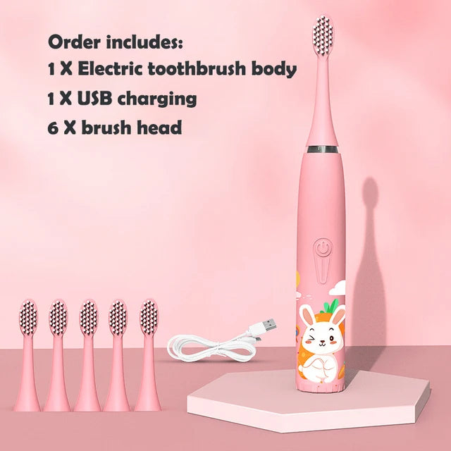Children's Waterproof Rechargeable Sonic Toothbrush - OLM Store