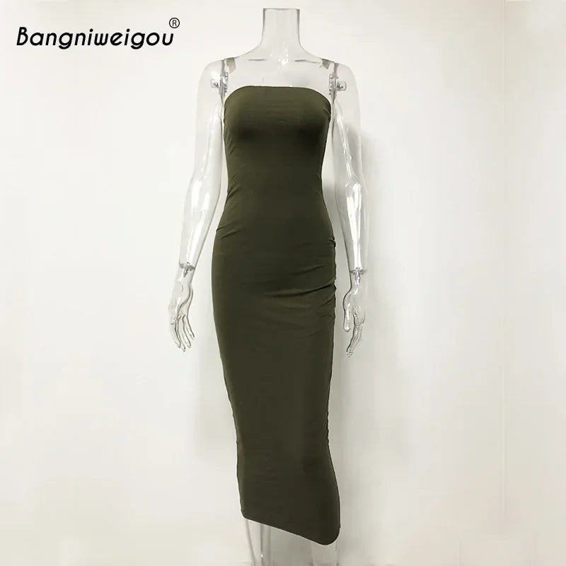 Off Shoulder Tube Dress - OLM Store