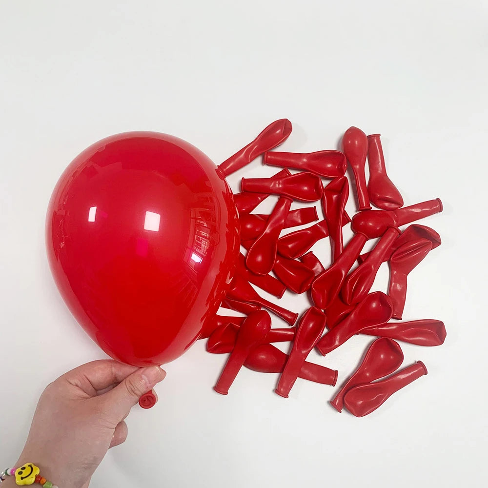 Red Green Celebration Balloons Garland Arch Kit - OLM Store