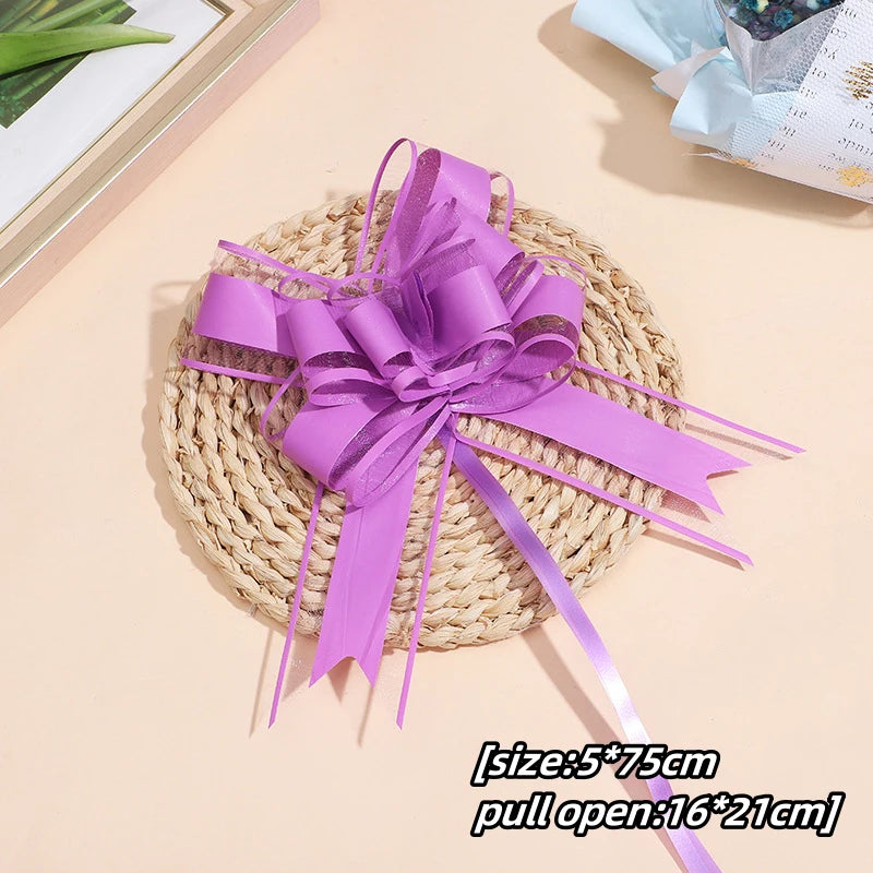 Transform Your Gifts with Large Pull Bow Ribbons – 5-50 Pieces for Beautiful Presentation