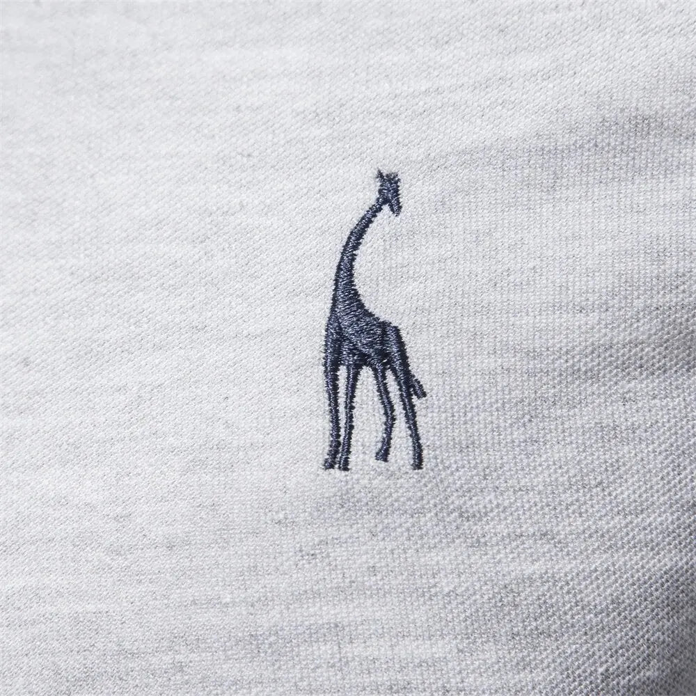 Men’s Deer Embroidery Polo Shirt - OLM Store