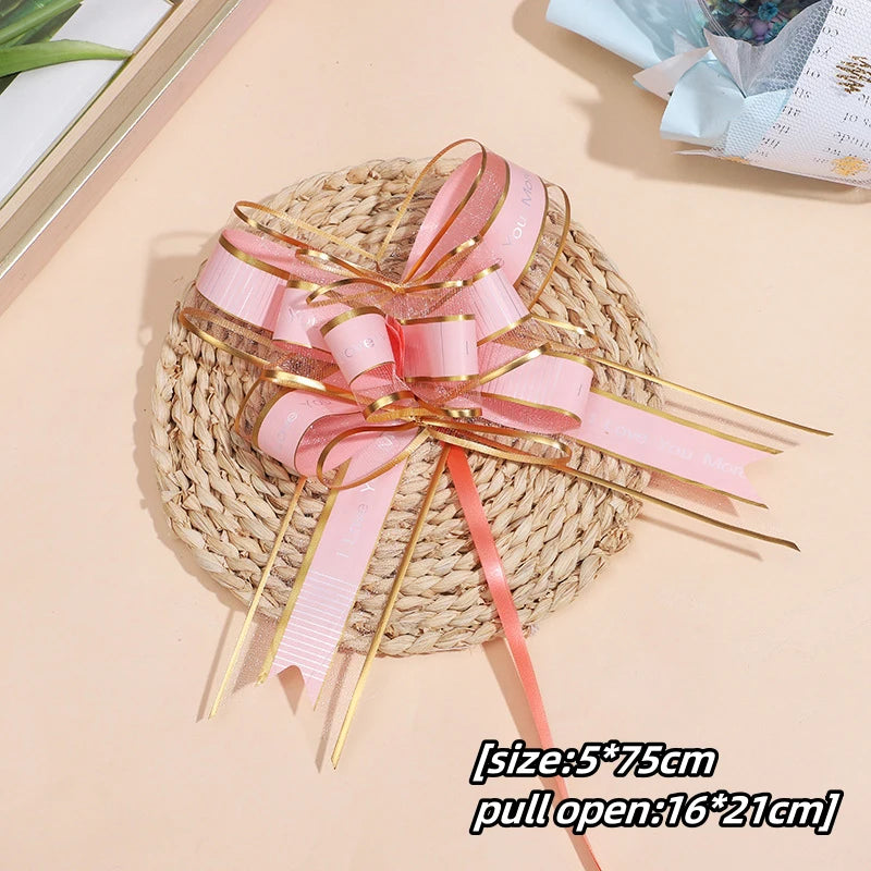 Transform Your Gifts with Large Pull Bow Ribbons – 5-50 Pieces for Beautiful Presentation