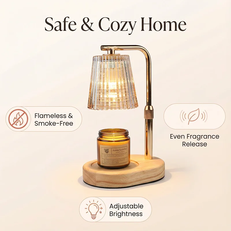 50W Dimmable Candle Warmer Lamp – Adjustable Light for a Cozy, Relaxing Home Atmosphere
