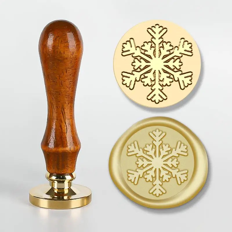 Christmas Wax Seal Stamps Head with Wooden Handle - OLM Store