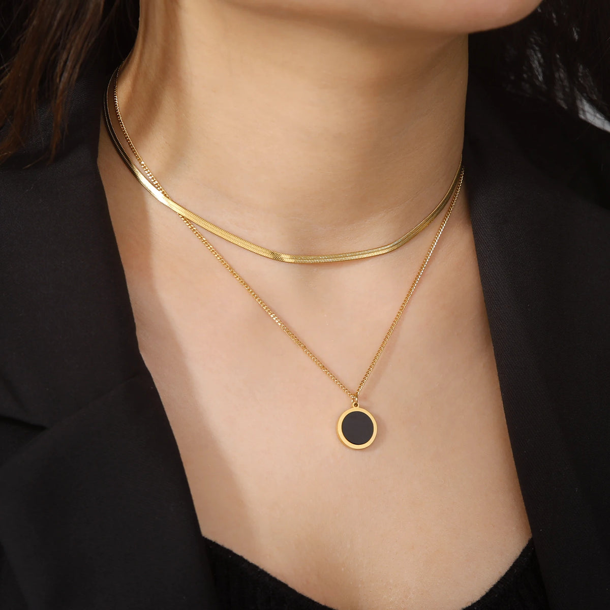 Elevate Your Elegance with the Multilayer Snake Chain Necklace for Women