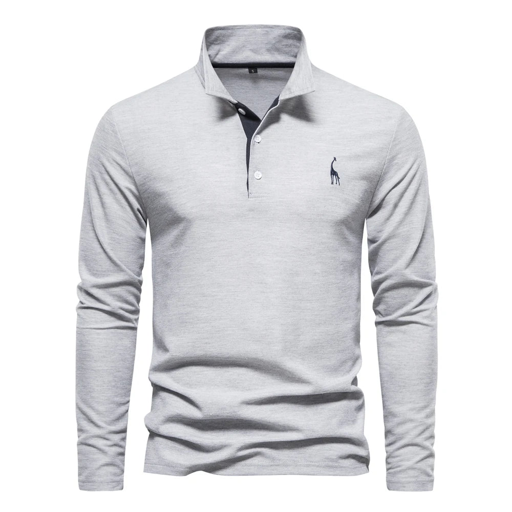Men’s Deer Embroidery Polo Shirt - OLM Store