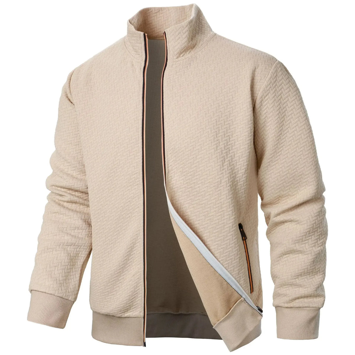 Elevate Your Style with Our Premium Men's Zipper Cardigan Jacket