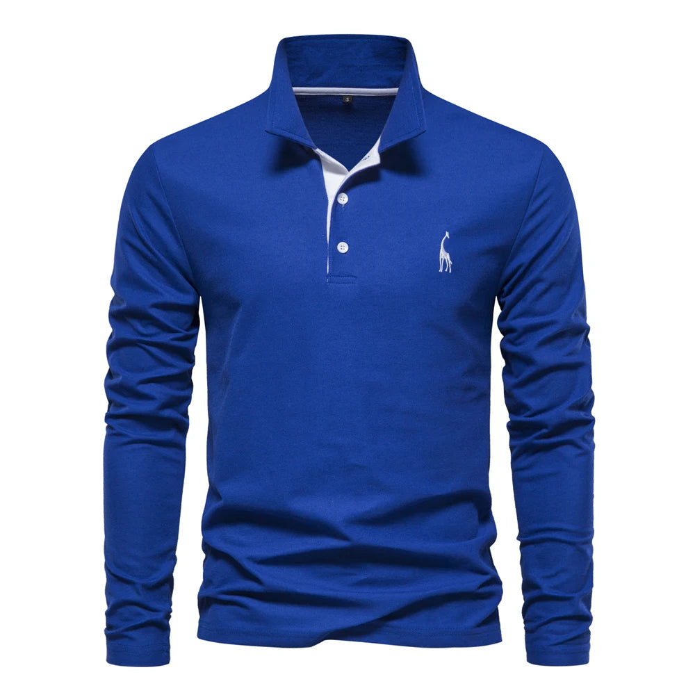Men’s Deer Embroidery Polo Shirt - OLM Store