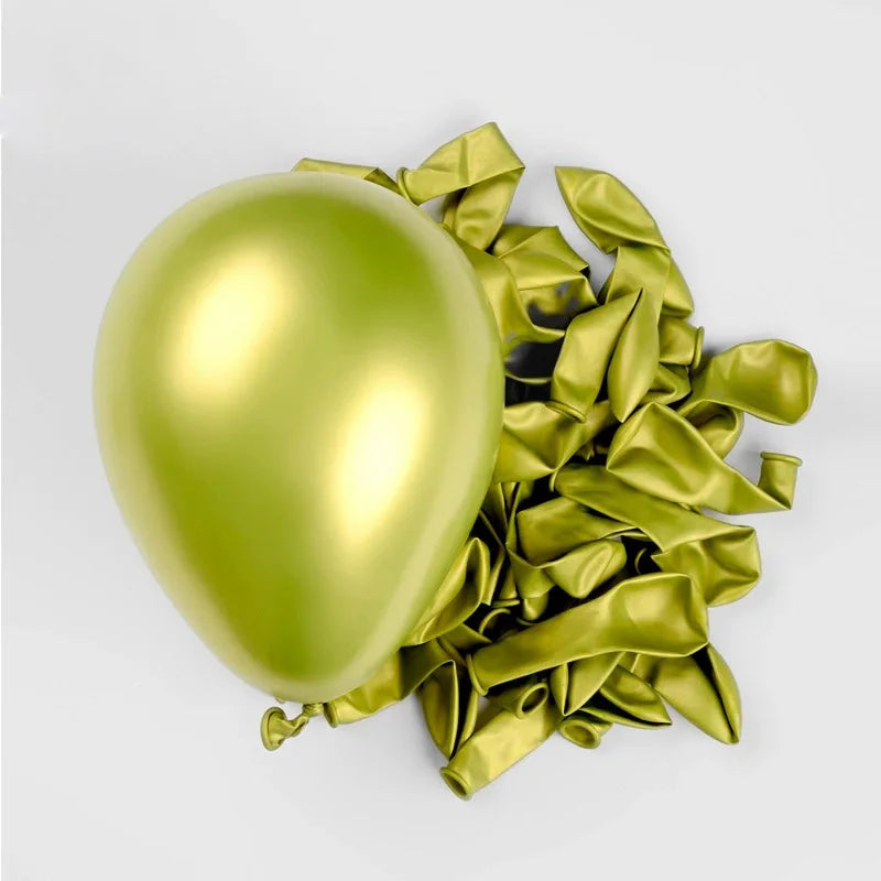 Elevate Your Celebrations with Our Metallic Chrome Balloon Set - Perfect for Weddings, Baby Showers, and Birthdays