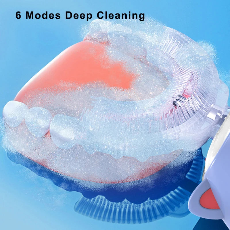 360 Degrees U-Shape Children Electric Toothbrush - OLM Store