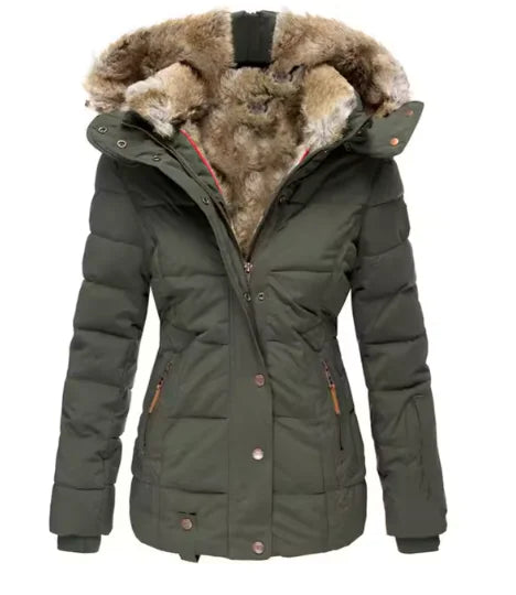 Fur Collar Slim-Fit Coat: Elevate Your Winter Wardrobe