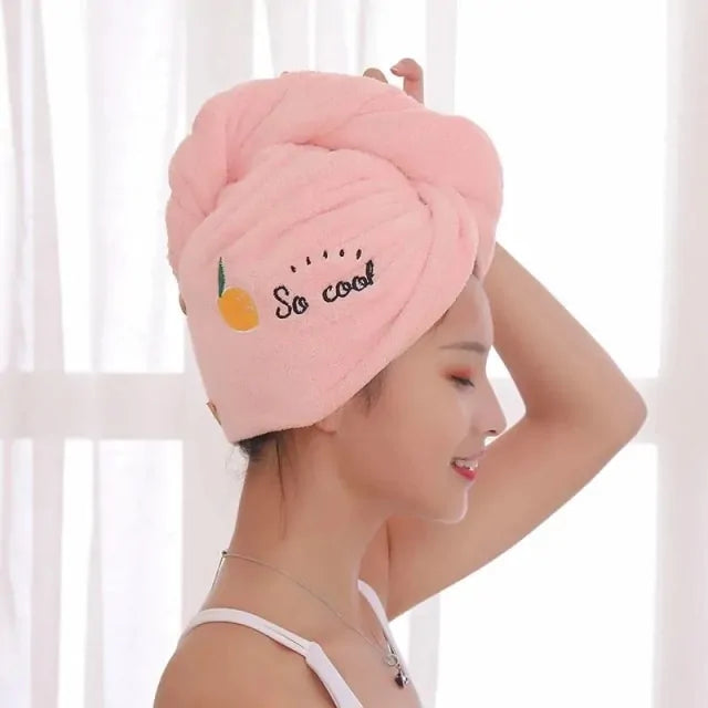 Microfiber Shower Cap Towel For Women - OLM Store