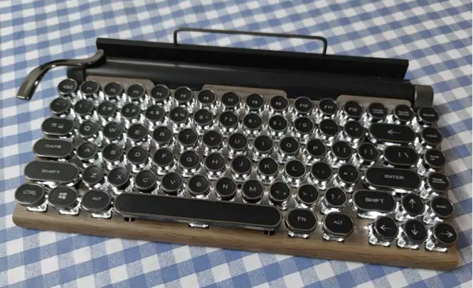 Steampunk Wireless Mechanical Keyboard: Elevate Your Typing Experience