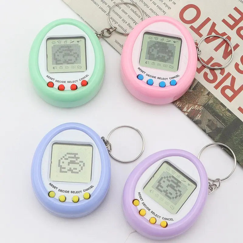 90s Cyber Pet Keyring - Relive the Joy of Virtual Pets