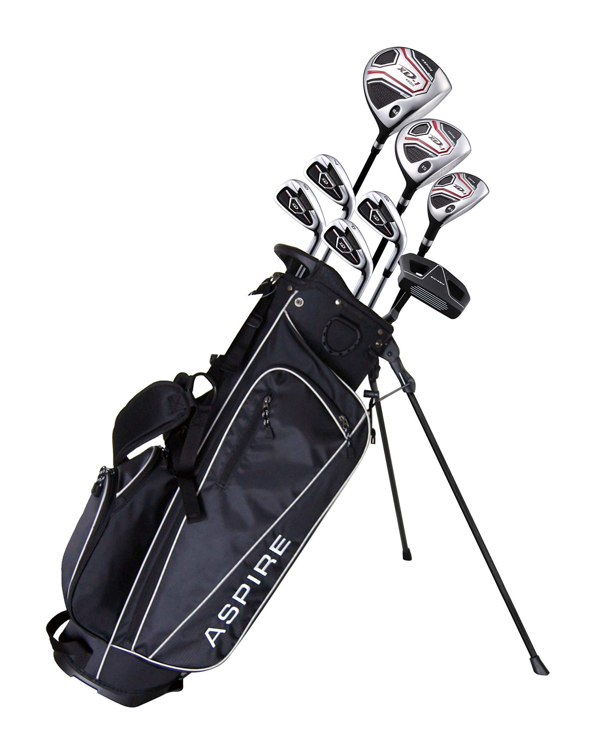 Aspire XD1 Teen Golf Set for Beginners – Complete Set for Ages 13-16, Includes Driver, Irons, and Stand Bag