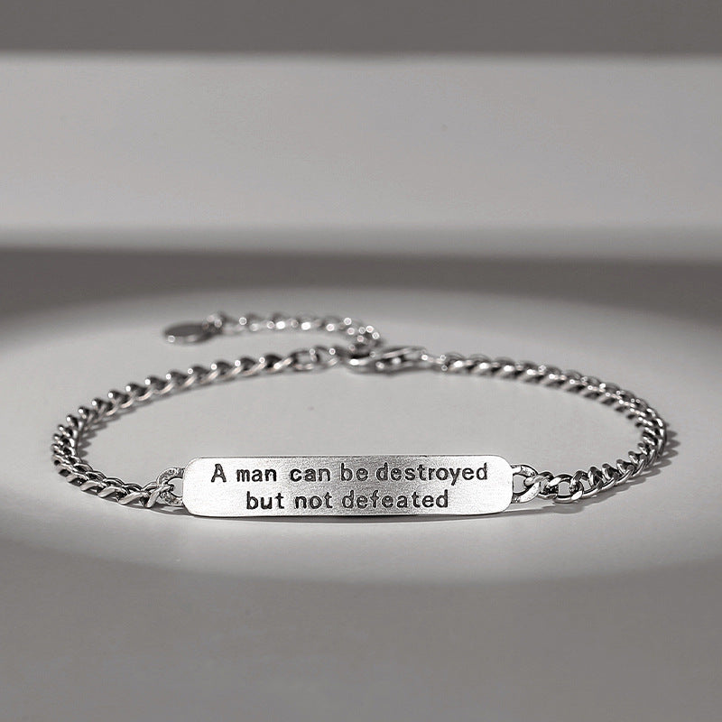 Men’s Vintage-Style Plated Bracelet – 17 cm + 3 cm Extension