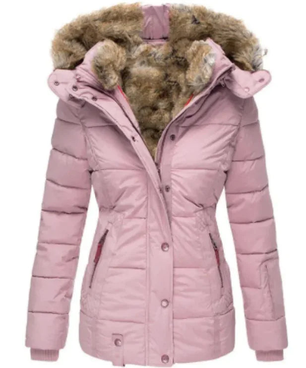 Fur Collar Slim-Fit Coat: Elevate Your Winter Wardrobe