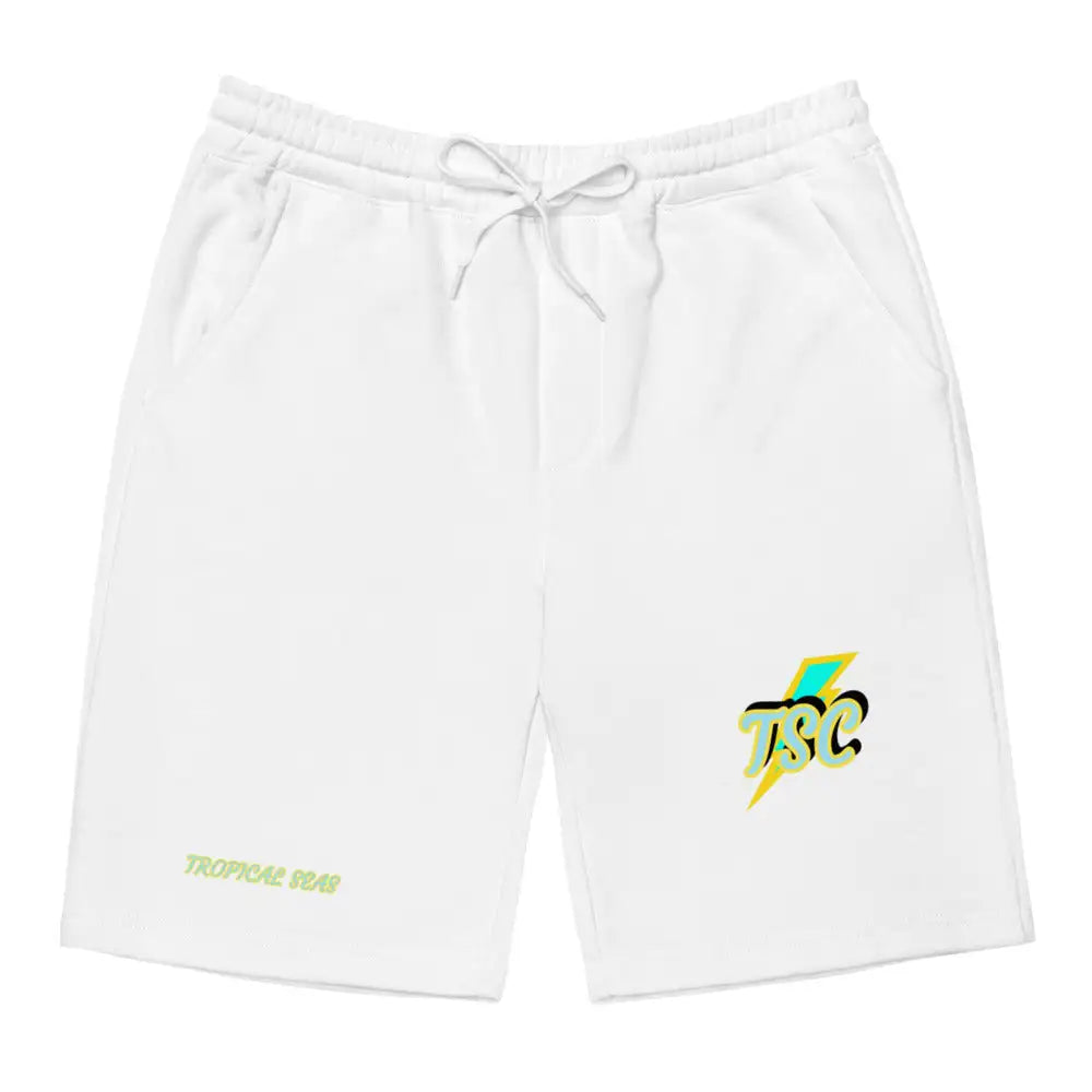Men’s Lightning Strike Fleece Shorts with Drawstring Waist