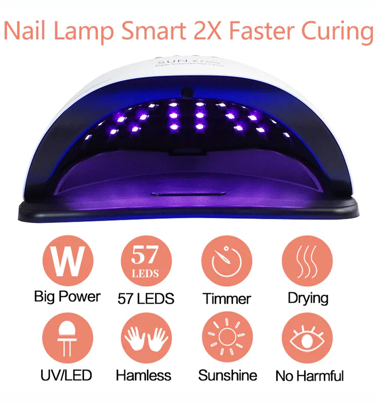 Achieve Salon-Quality Nails with the 220W Nail Dryer LED Lamp