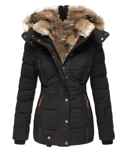 Fur Collar Slim-Fit Coat: Elevate Your Winter Wardrobe