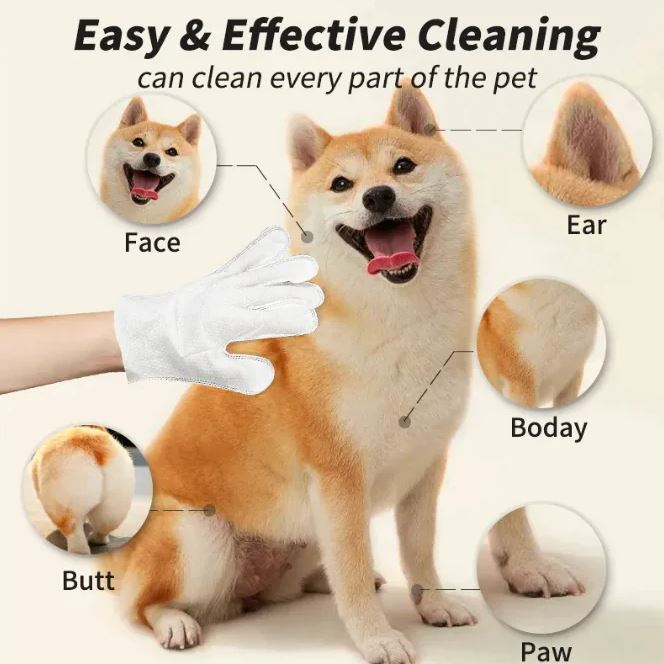 Pet Cleaning Gloves and Wipes: Effortless Hygiene for Happy Pets