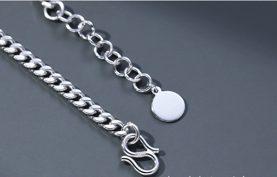 Men’s Vintage-Style Plated Bracelet – 17 cm + 3 cm Extension