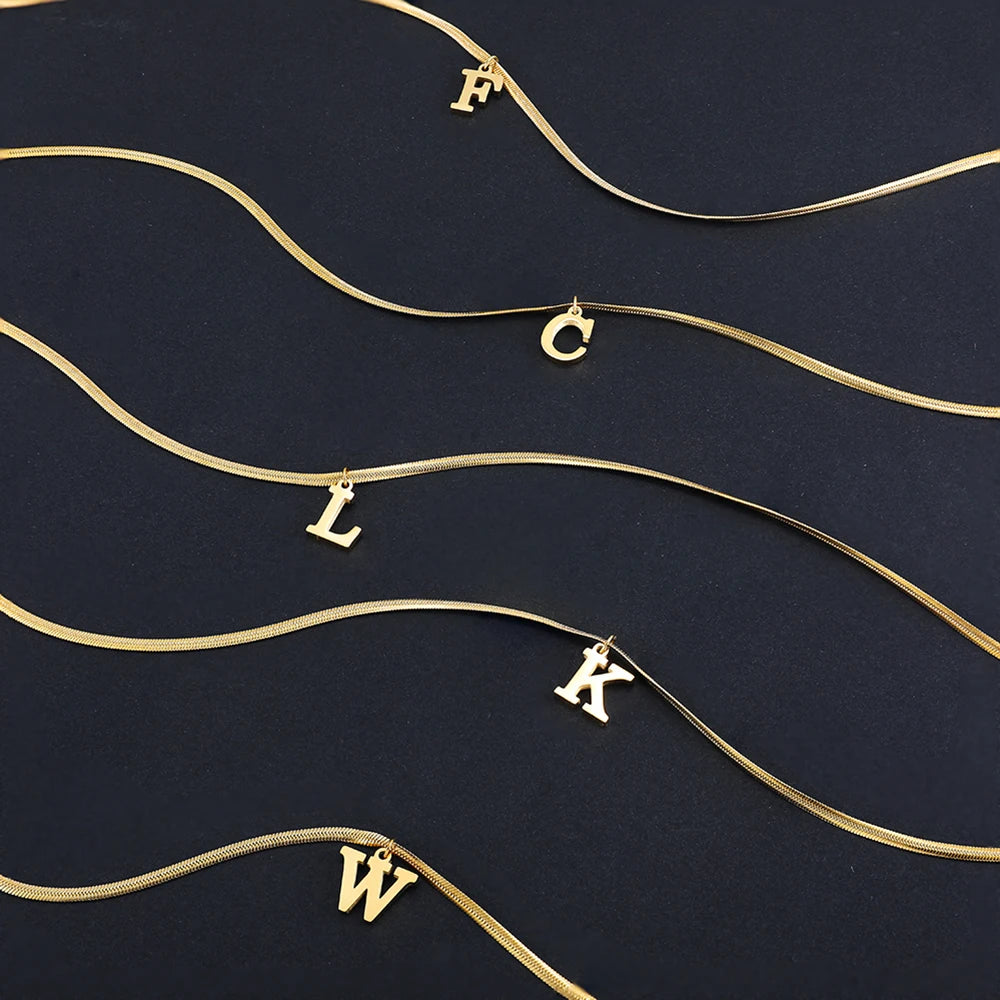 Elevate Your Style with Our Gold Plated Alphabet Pendant
