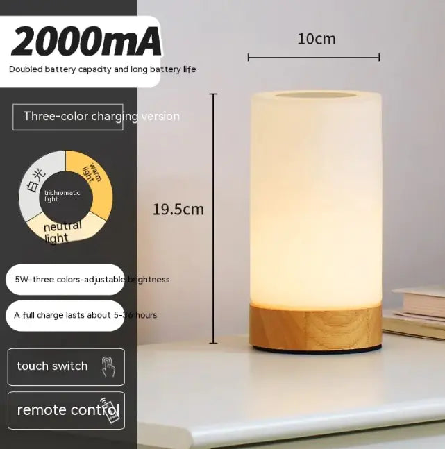 Rechargeable Wireless Night Lamp: Illuminate Your Space with Style and Convenience