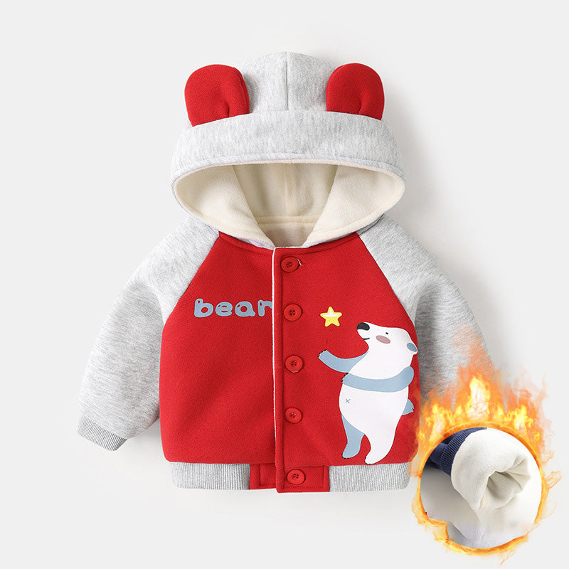 Baby & Toddler Fleece Hooded Jacket