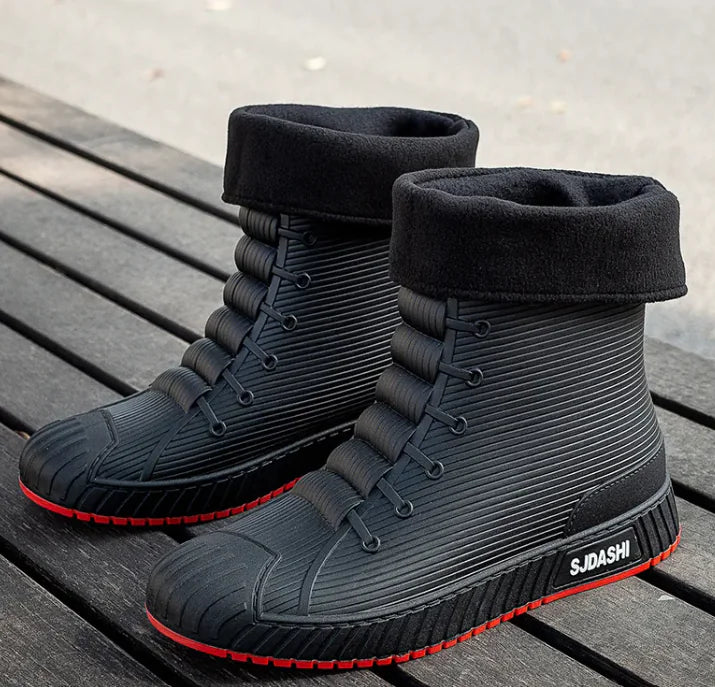 Aqua Fleece Short Boots – Cozy Waterproof Comfort for Your Feet