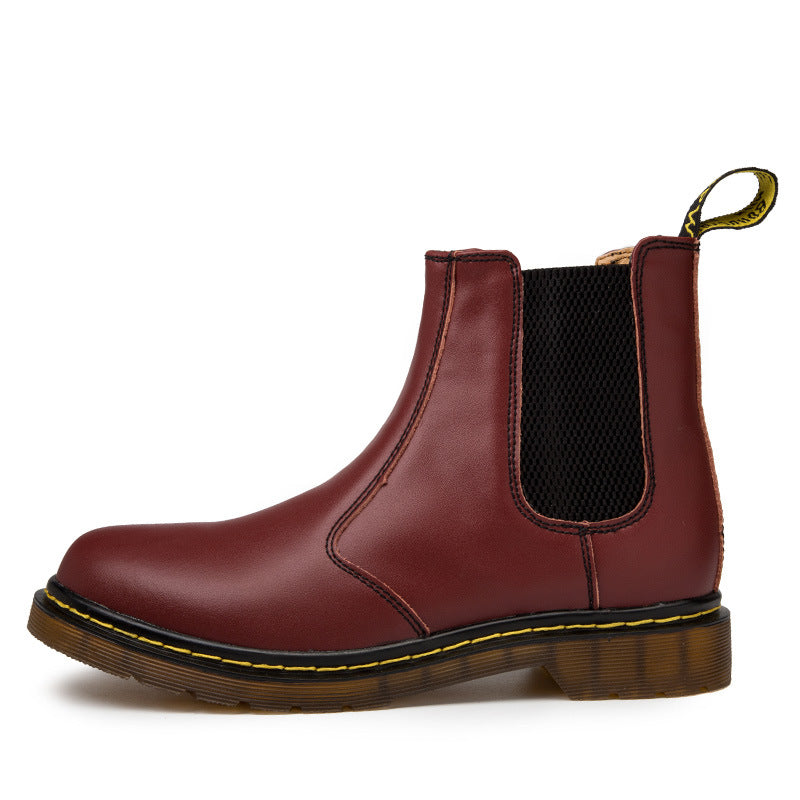 Elevate Your Style with Women's Leather Block-Heel Boots
