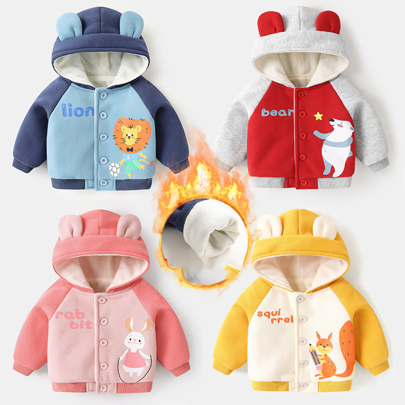 Baby & Toddler Fleece Hooded Jacket