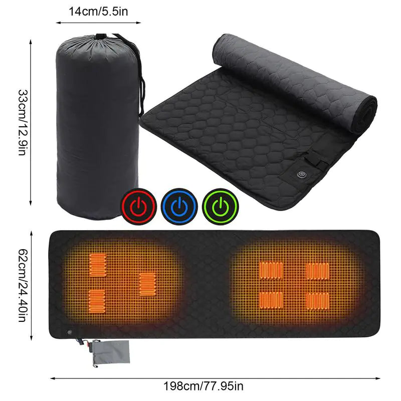 Stay Cozy Anywhere with the Outdoor USB Heating Sleeping Mat