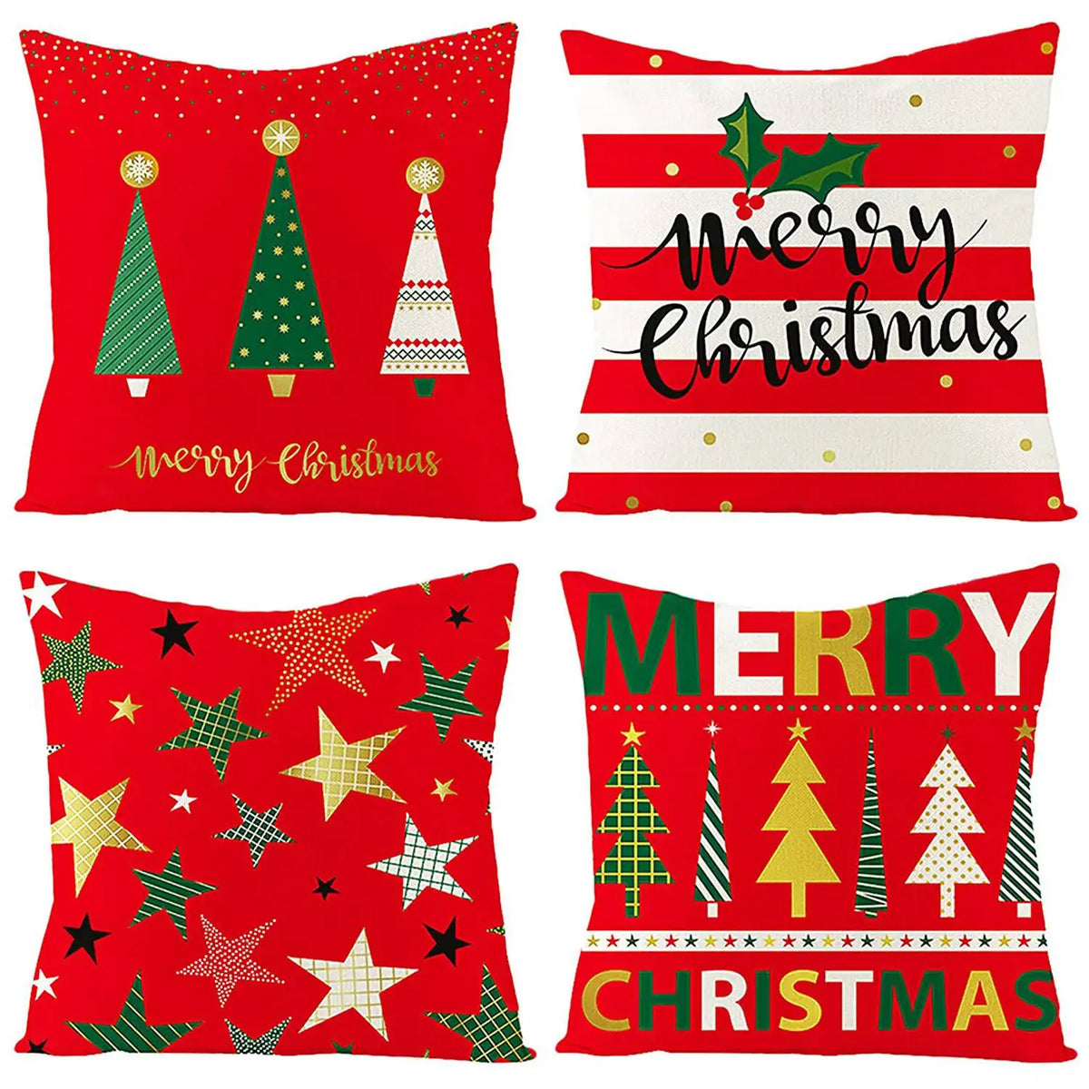 Festive Linen Cushion Covers for a Cozy Holiday Vibe
