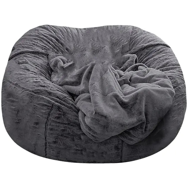 Giant Fluffy Fur Bean Bag - OLM Store