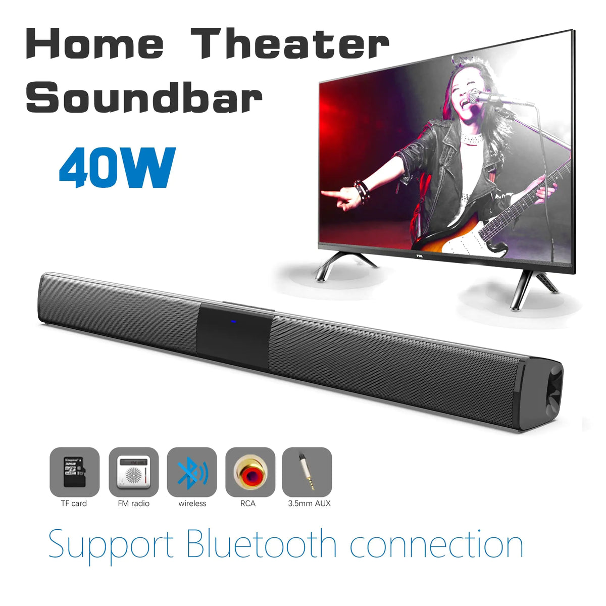 Wireless Home Theater Sound Bar for an Immersive Audio Experience