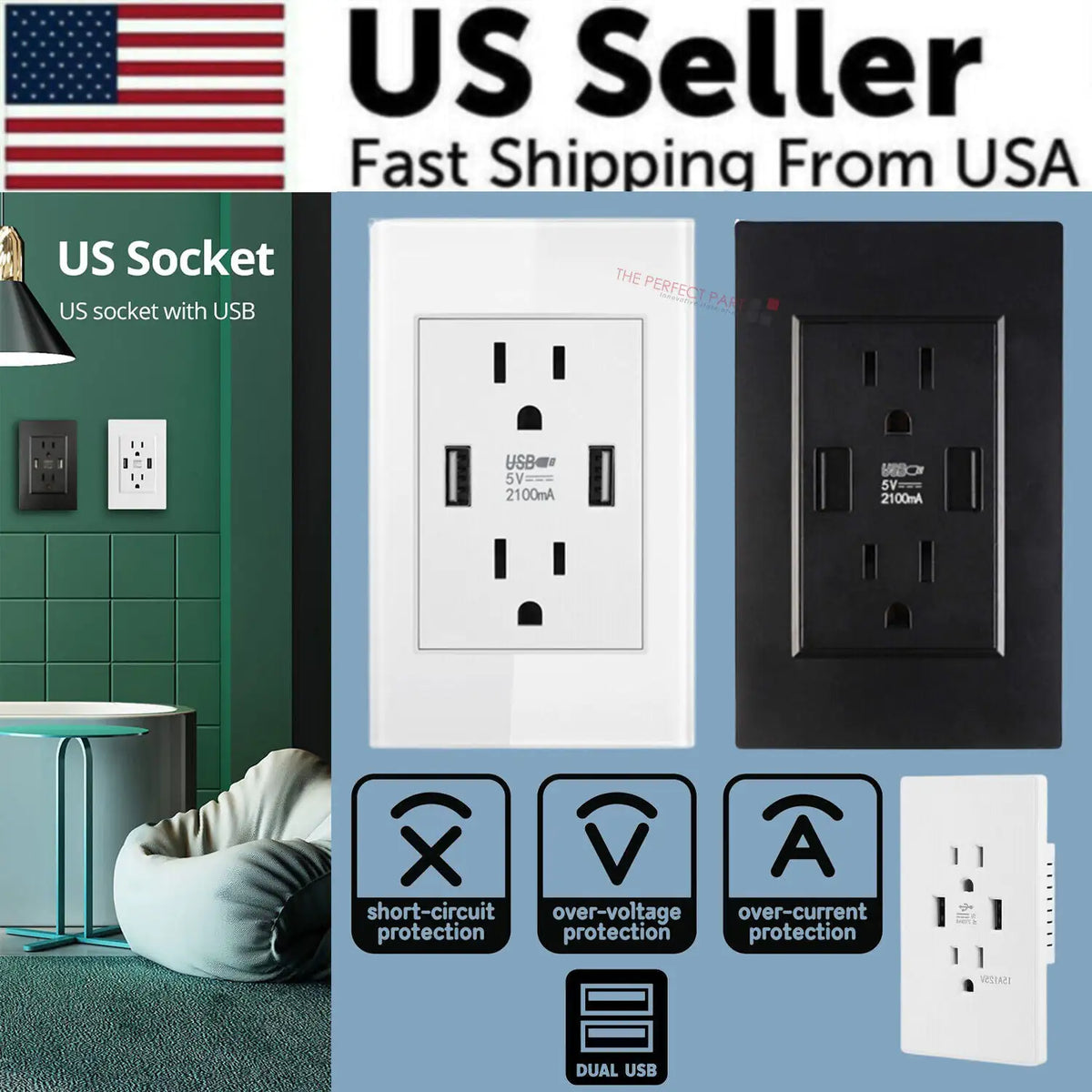 Dual USB Wall Outlet Charger - Upgrade Your Charging Experience