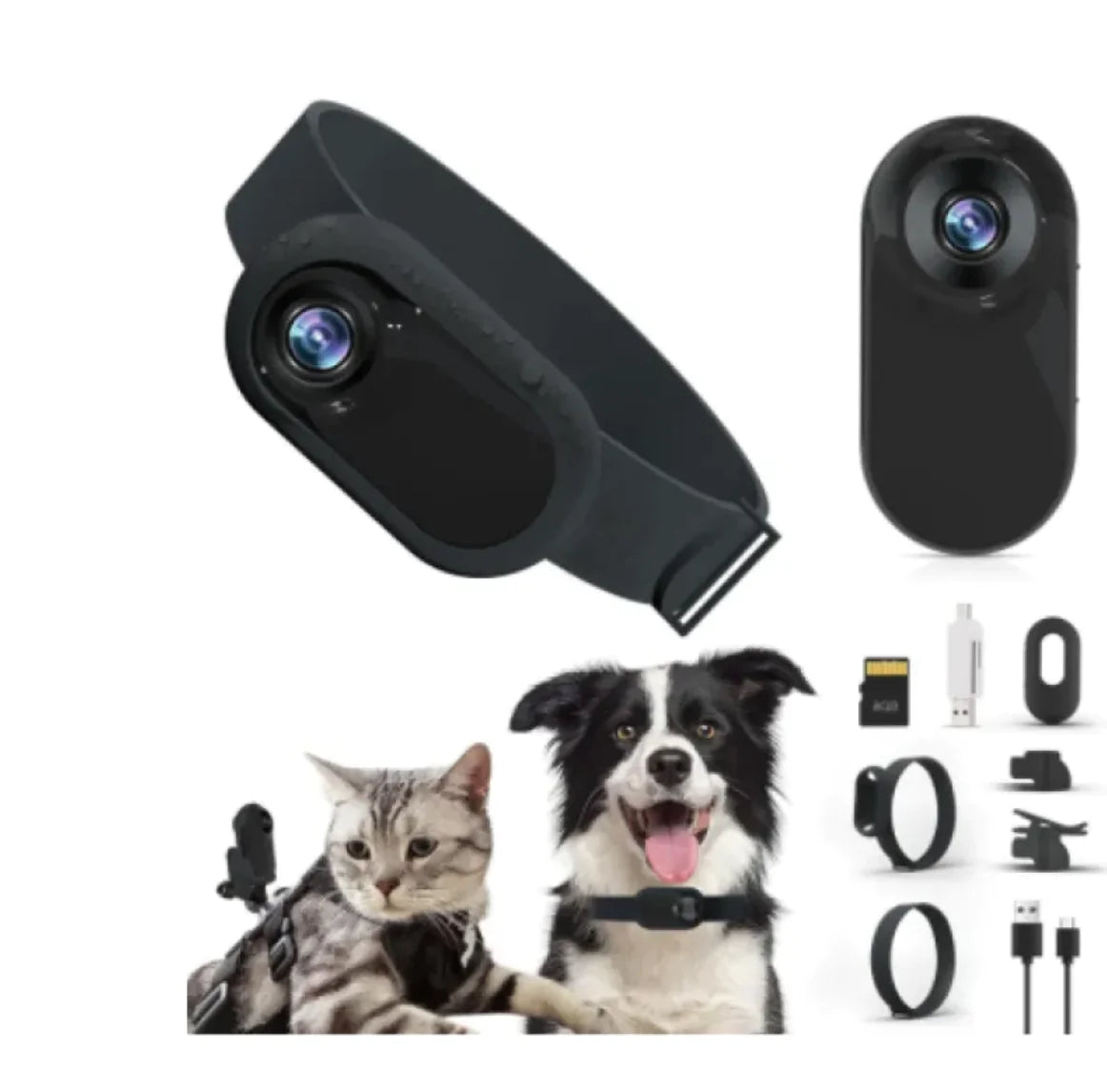 Discover Your Pet's World with the Wireless Pet Collar Camera