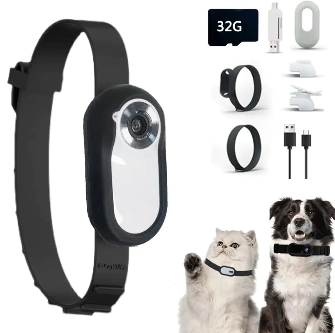 Discover Your Pet's World with the Wireless Pet Collar Camera