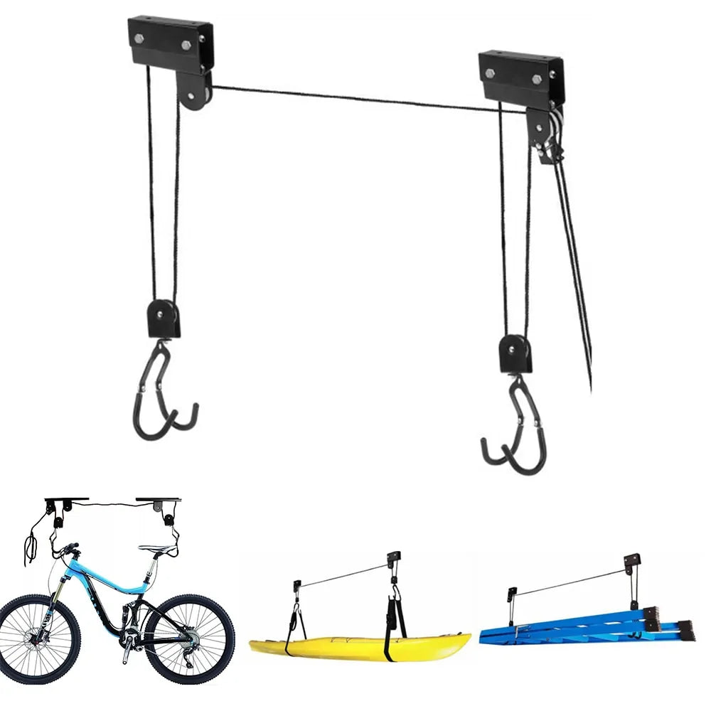 Bicycle Ceiling Lift - Elevate Your Bike Storage for a Clutter-Free Garage